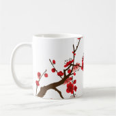 Elegante Plum Blossom & Birds Classic Mok (Links)
