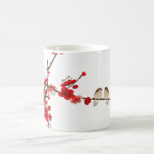 Elegante Plum Blossom & Birds Classic Mok – Tijdlo (Center)