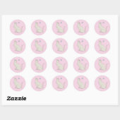 Elegante poes met vlinder Sticker (Vel)