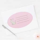 Elegante poes met vlinder sticker (Envelop)