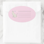 Elegante poes met vlinder sticker (Tas)