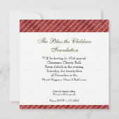 Elegante Poinsettia kerstfeest uitnodiging (Achterkant)