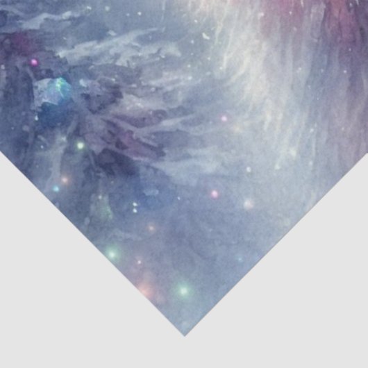 Elegante Polar Beer Ice Crystal Crown Decoupage Tissuepapier (Detail)