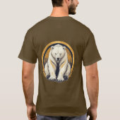 Elegante Polar Beer illustratie T-shirt (Achterkant)