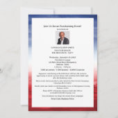 Elegante politieke fondsenwerving evenement kaart (Voorkant)