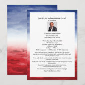 Elegante politieke fondsenwerving evenement kaart (Voorkant / Achterkant)