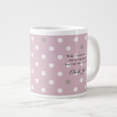 Elegante Polka Dot Monogram Mok –  cadeau (Voorkant rechts)