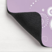 Elegante Polka Dots Mousepad Muismat (Hoek)