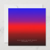 Elegante Polyamory Pride Bruiloft Save The Date (Achterkant)