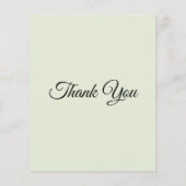 Elegante pompoen bloem Baby shower dank u kaart (Achterkant)