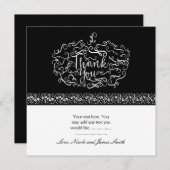 Elegante pompoen Halloween Herfst dank je kaart (Voorkant / Achterkant)