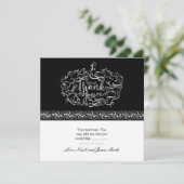 Elegante pompoen Halloween Herfst dank je kaart (Staand voorkant)