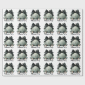 Elegante pompoen Halloween Party Design Cadeaupapier (Vlak)