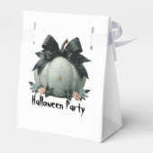 Elegante pompoen Halloween Party Design Favoriet B Bedankdoosjes (Achterkant)