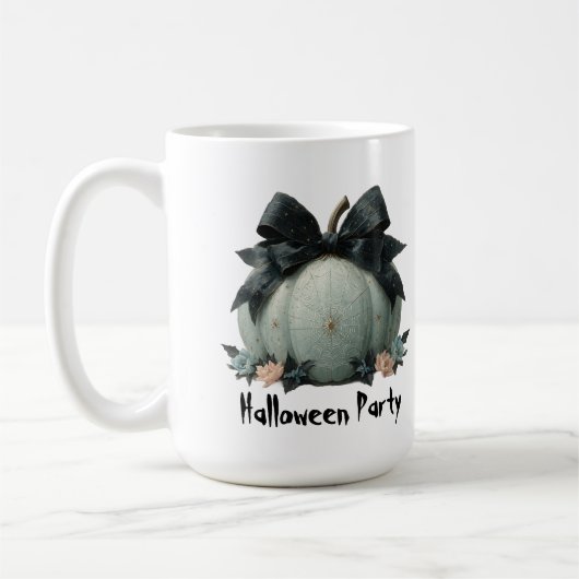Elegante pompoen Halloween Party Design Koffiemok (Links)