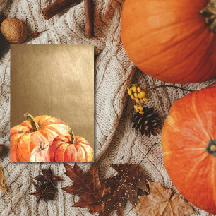 Elegante Pompoen Thanksgiving Dinner Uitnodiging
