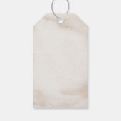 Elegante Pompoen Wit en Goud Bedankt Favor Cadeaulabel (Achterkant)