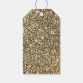 Elegante Pompoen Wit en Goud Bedankt Favor Cadeaulabel (Achterkant)