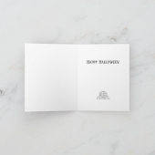 Elegante Pompoenen en Vleermuizen Kaart (Binnen)