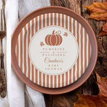 Elegante Pompoenen & Fopspenen Baby Shower