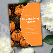 elegante pompoenen herfst Friendsgiving Kaart