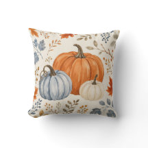 Elegante pompoenen in waterverf | Gezellige herfst