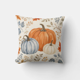 Elegante pompoenen in waterverf | Gezellige herfst Kussen