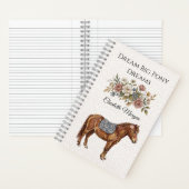 Elegante Pony Notitieboek (Binnen)