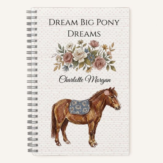 Elegante Pony Notitieboek (Voorkant)