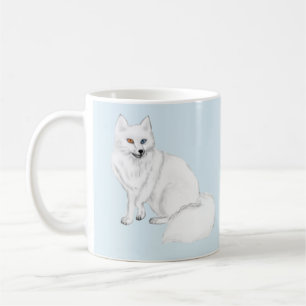 Elegante poolvosmok met sneeuwvliesontwerp koffiemok