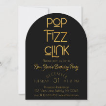 Elegante Pop Fizz Clink Nieuwjaarsfeest