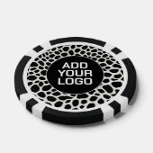 Elegante Populaire Luxe Witte Luipaard Collectie Poker Chips (Enkel)