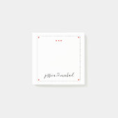 Elegante Post-it-notitiebriefjes als huwelijksguns Post-it® Notes (Voorkant)