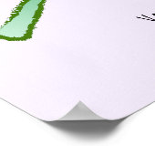 Elegante poster met een violette roos (Hoek)