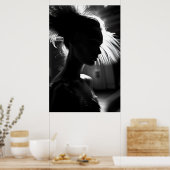Elegante posters ballerina met wazig effect (Keuken)