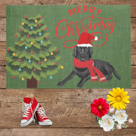 Elegante praktische kleuren prachtige zwarte labra deurmat