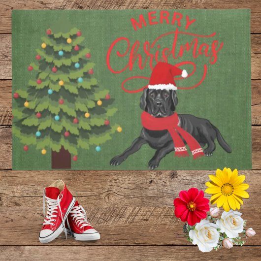 Elegante praktische kleuren prachtige zwarte labra deurmat