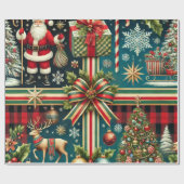 Elegante premium kerstcadeau wraps cadeaupapier (Vlak)