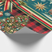 Elegante premium kerstcadeau wraps cadeaupapier (Hoek)