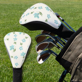 Elegante Preppy Bloemige Cottagecore Ivoor Zachte  Golfheadcover