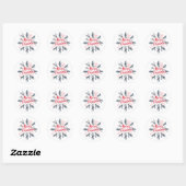 Elegante "Prettig Kerstfeest" Krans Stickers (Vel)