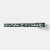 Elegante "Prettig Kerstfeest" Satijnen Lint (Voorkant)