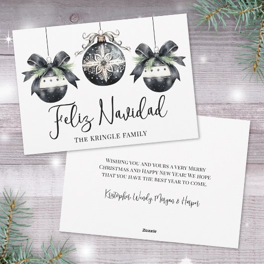 Elegante Prettig Kerstmis Feestdagenkaart
