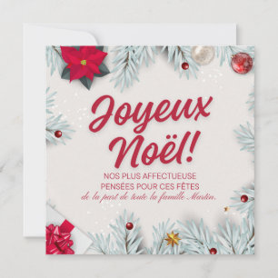 Elegante Prettig Kerstmis Kerstkaart Uitnodiging