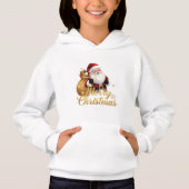 Elegante Prettig Kerstmis Kerstman (Voorkant)