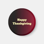 Elegante Prettig Thanksgiving Bourgondië Gradiënt  Magneet (Voorkant)