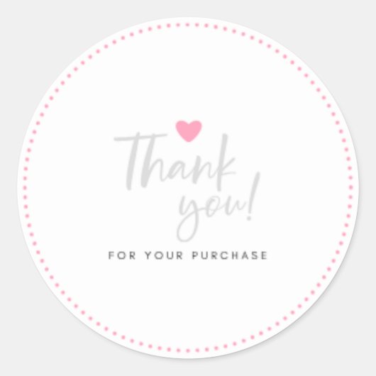 Elegante Pretty Roze Ronde Sticker (Voorkant)