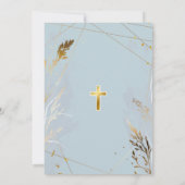 Elegante Primera Communie Katholieke Eerste Commun Kaart (Achterkant)