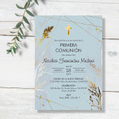 Elegante Primera Communie Katholieke Eerste Commun Kaart