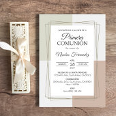 Elegante Primera Communie Katholieke Eerste Commun Kaart
